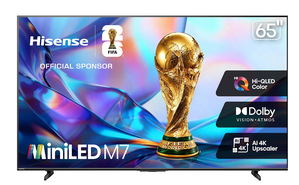Hisense M7 Series 65" 4K Mini LED UHD HDR Smart Google TV: $398