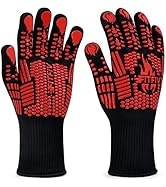 Heat Resistant BBQ & Oven Gloves w/ Silicone Non-Slip Grip: $7.99