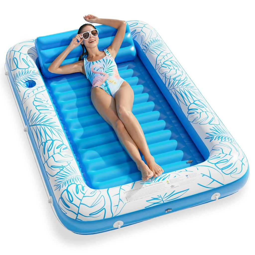 Inflatable Tanning Pool Lounger Float: $28.96