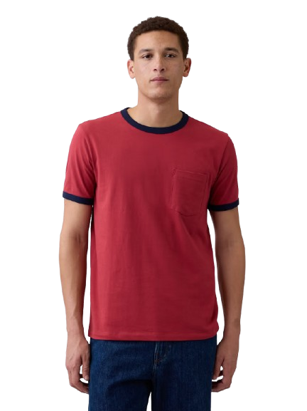 Gap Factory Men's Everyday Soft Ringer Pocket T-Shirt: $5.99 Gap Factory Men's Everyday Soft Ringer Pocket T-Shirt: $5.99