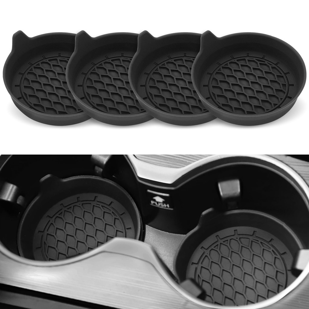 Car Cup Holder Coaster Silicone Insert 4-Pack: $6.99