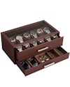 ProCase 12-Slot 2-Tier Watch Box & Jewelry Organizer for $25 + free shipping w/ Prime