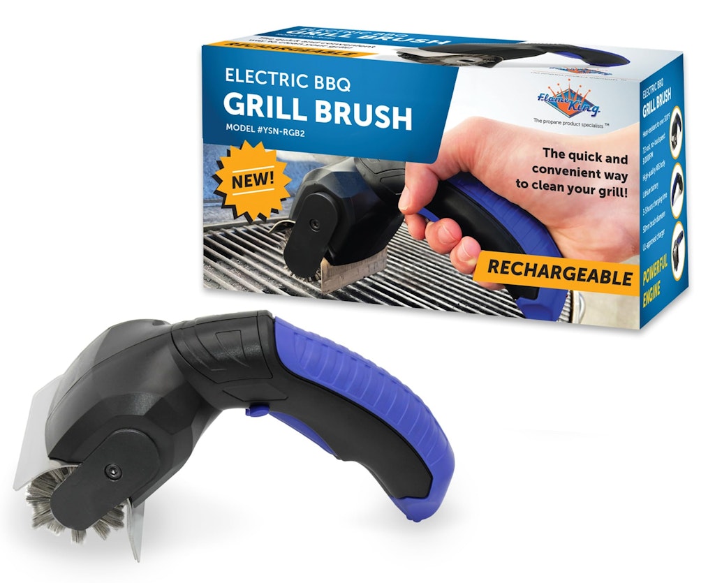 Flame King Cordless Rechargeable Electric BBQ Grill Brush: $17