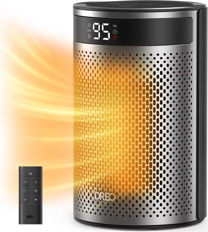Dreo Atom 10" Portable Ceramic Space Heater: $18