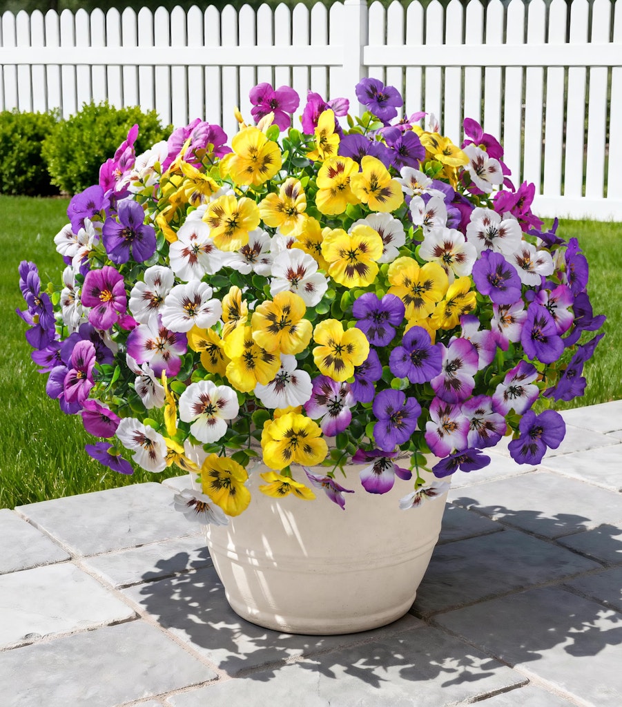 Ivydale Artificial Pansy Flowers 20-Pack: $9.99