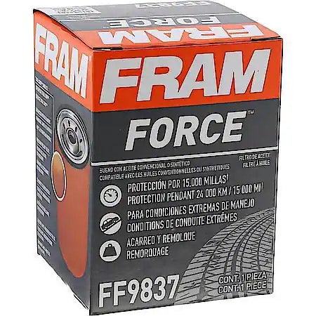 FRAM Force Spin-on Oil Filter:  $2.50 