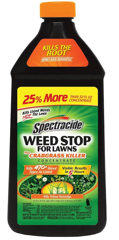 Spectracide Weed Stop for Lawns Plus Crabgrass Killer 40-oz. Bottle: $9.47