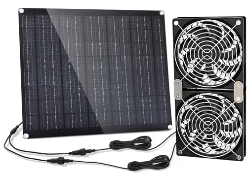 5.5" 30W Solar Powered Ventilation Fan: $22.39