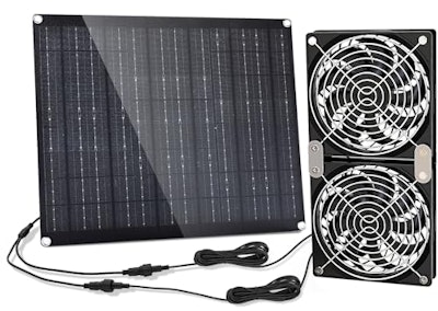 30W Dual Solar-Powered Ventilation Fan for $19 + free shipping w/ Prime