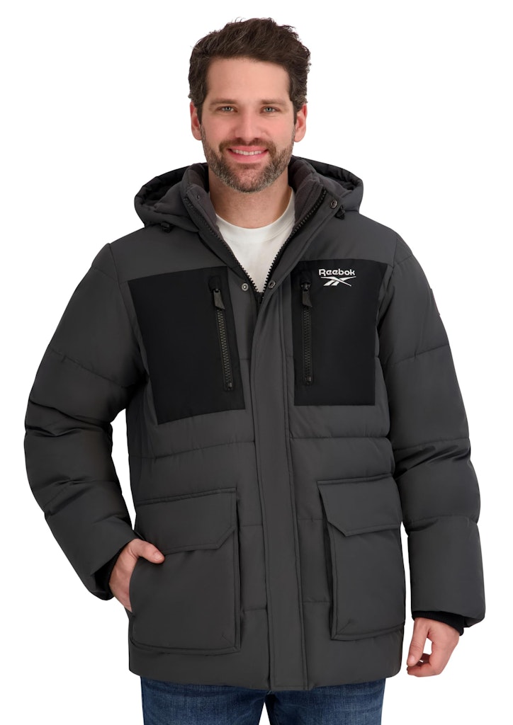 Reebok Men's Puffer Parka Heavyweight Jacket: $27