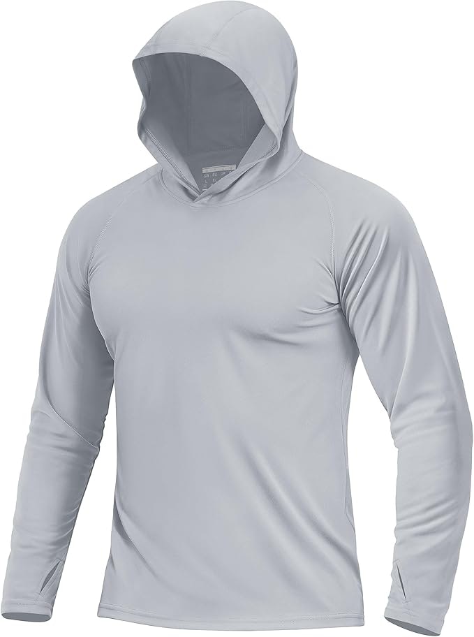 Men's UPF 50+ Sun Protection Lightweight Hoodie Shirt: from $9.98