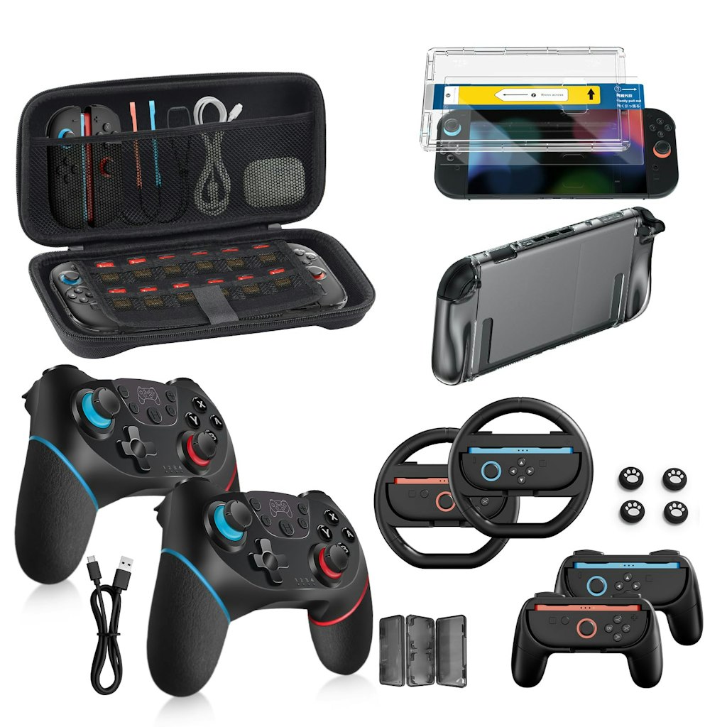 Pro Controllers Accessories Bundle for Nintendo Switch 2: $50