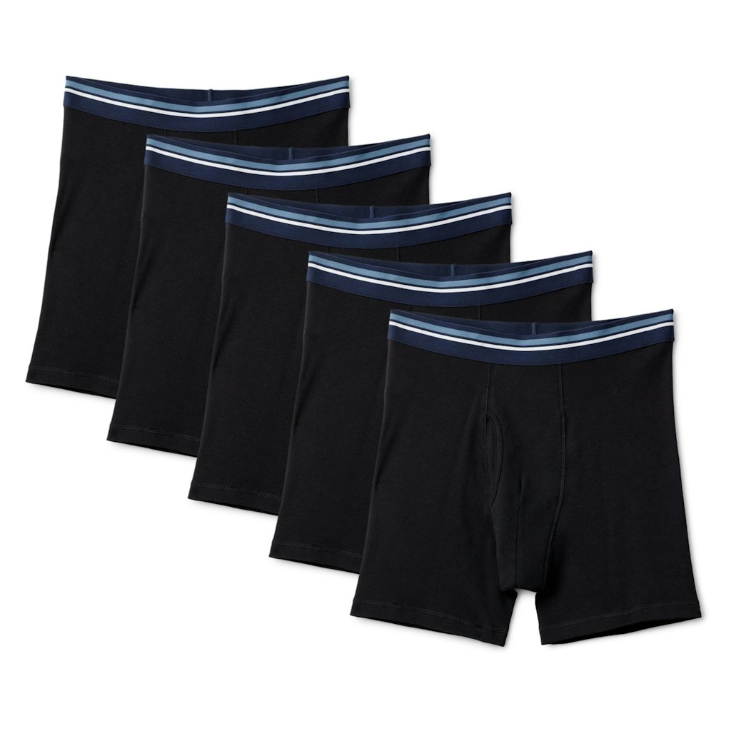 Amazon Essentials Men's Cotton Boxer Briefs 5-Pack: $10.80