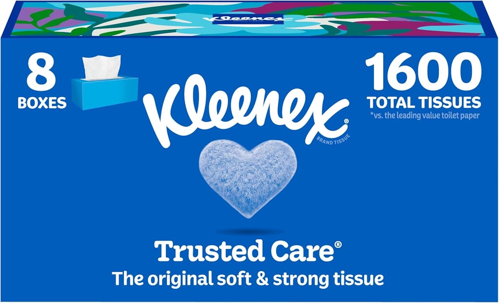Kleenex Trusted Care 200ct Facial Tissues 8-Pack: $12 via Sub & Save