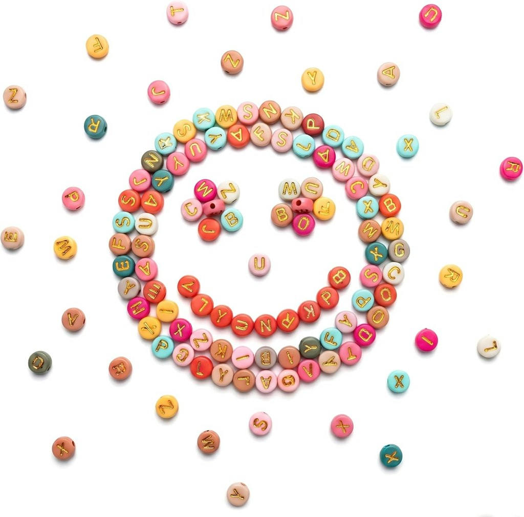 Colorful Letter Beads 1010pc Set: $2.43