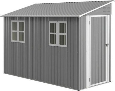 4x10-Foot Galvanized Steel Outdoor Storage Shed: $437
