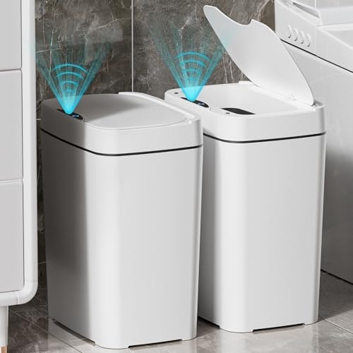 Touchless Bathroom Trash Can 2-Pack: $24.49