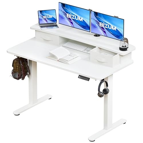 Bizum 48 x 24" Standing Desk with 2 Drawers: $119.99