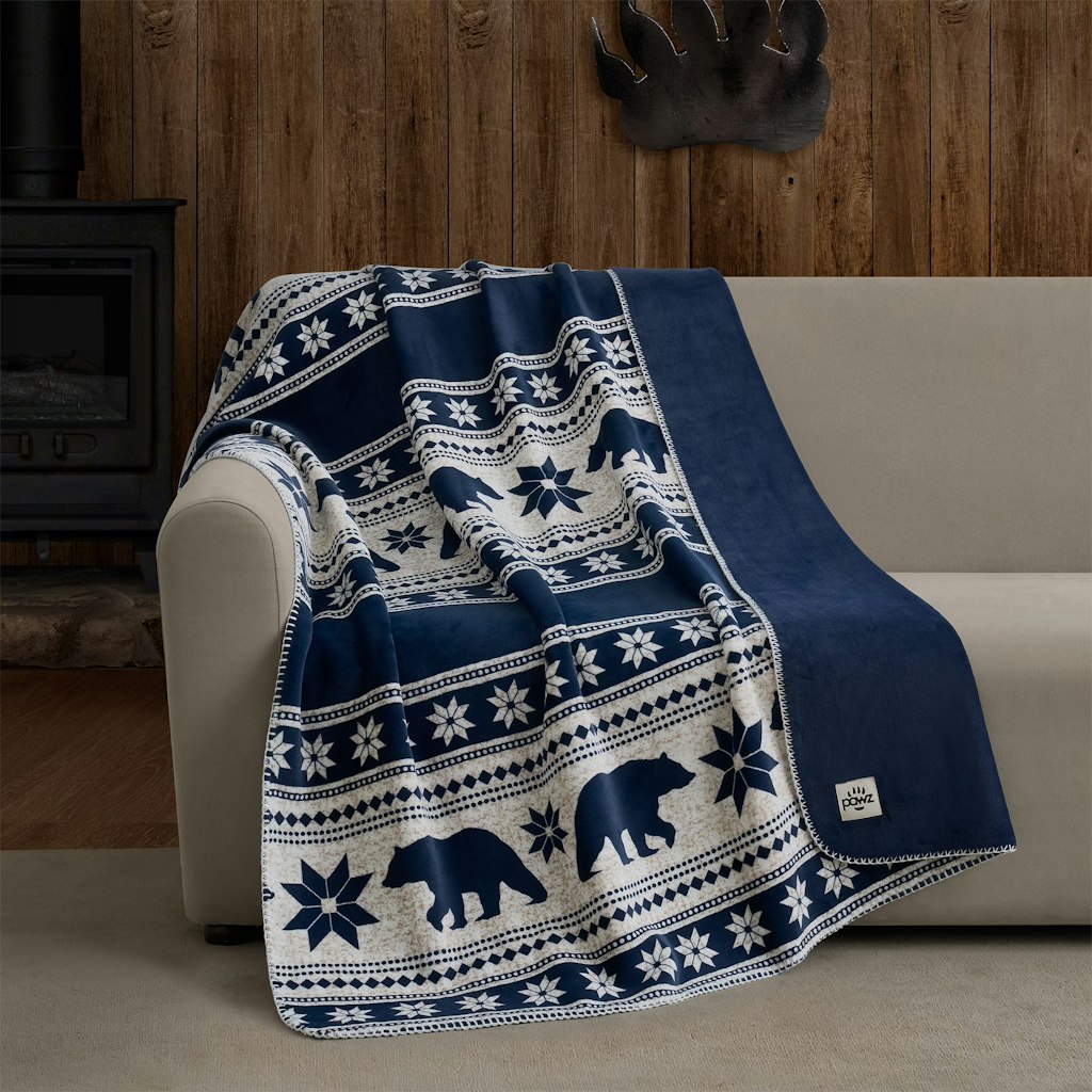 Pawz Plush Oversized Throw Blanket: $5