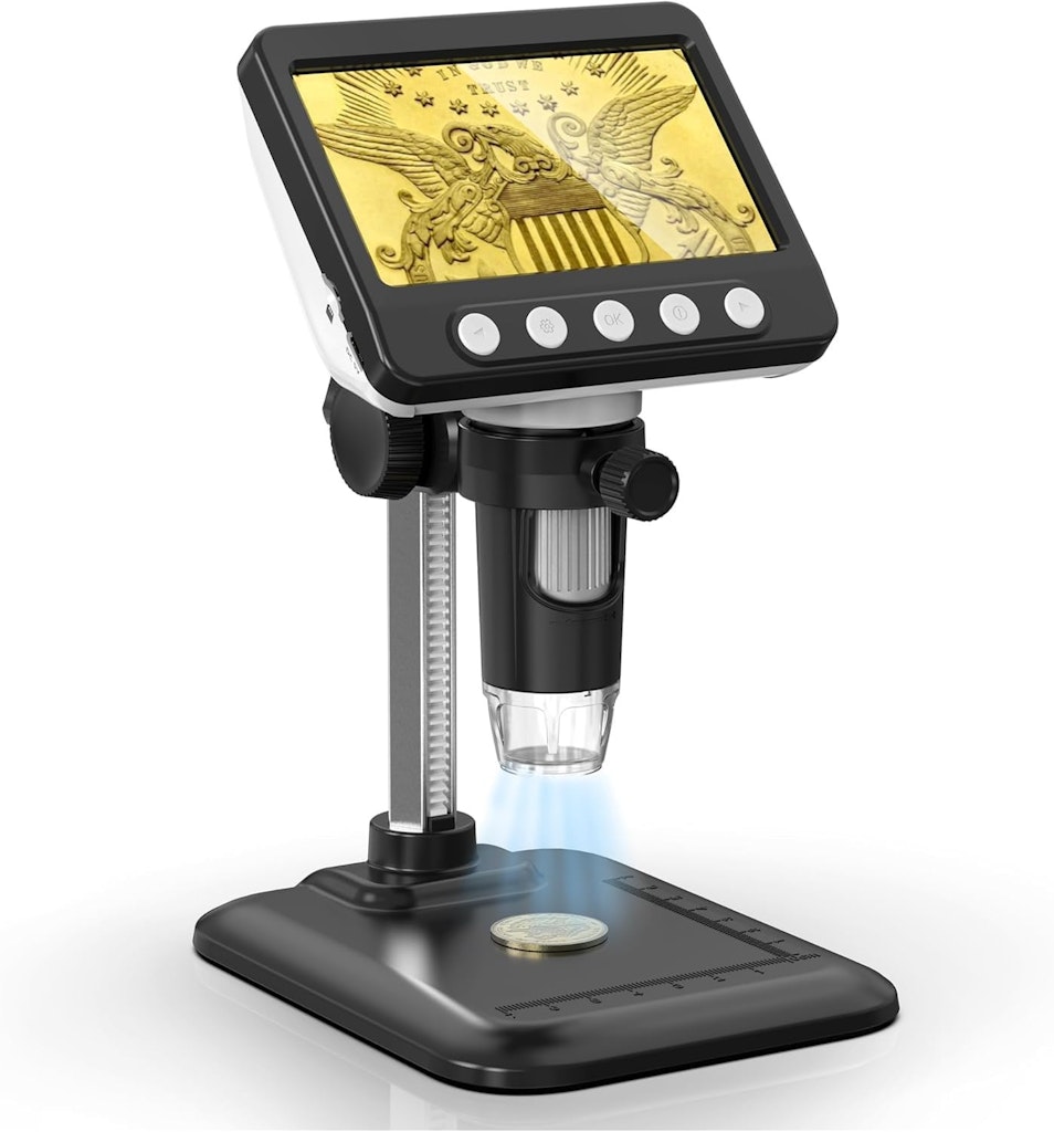 4.3" LCD USB Digital Coin Microscope: $27.19