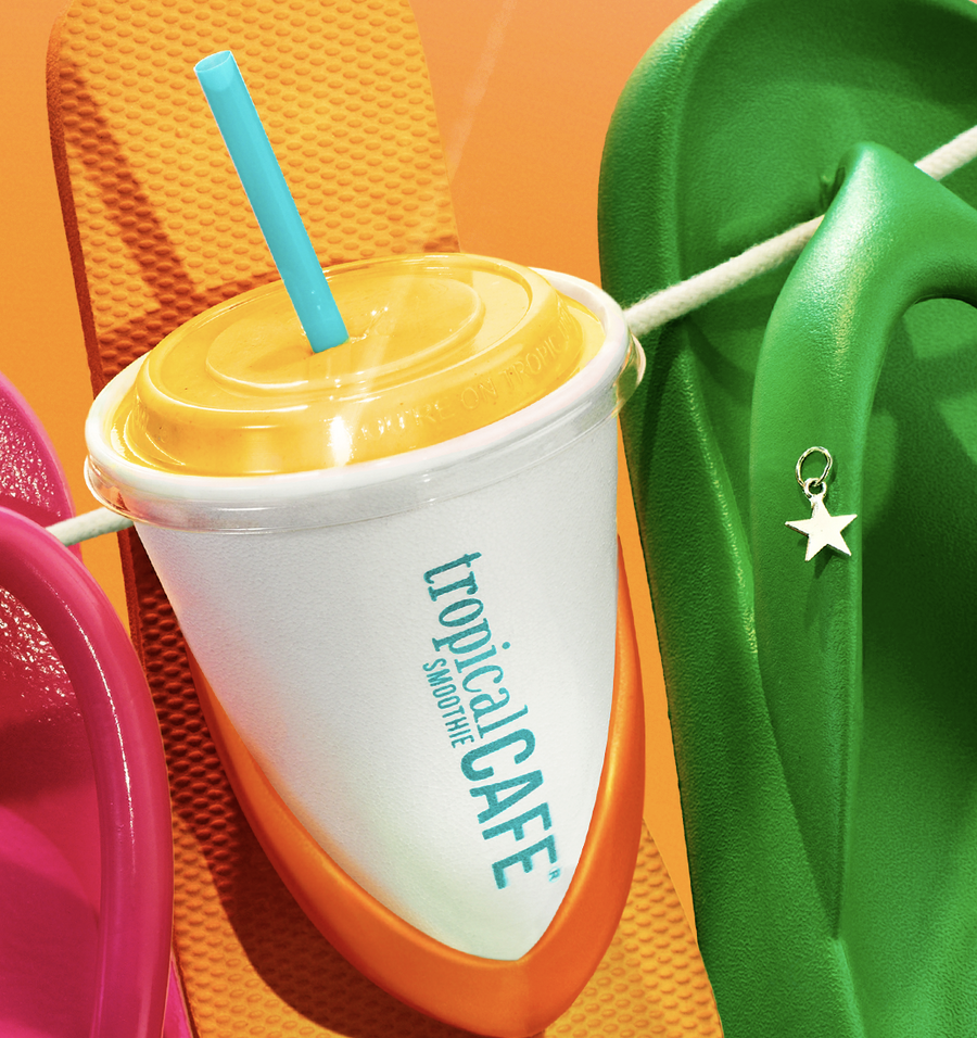 Tropical Smoothie Cafe 12-oz. Mango Monsoon Smoothie: Free when you wear flip flops