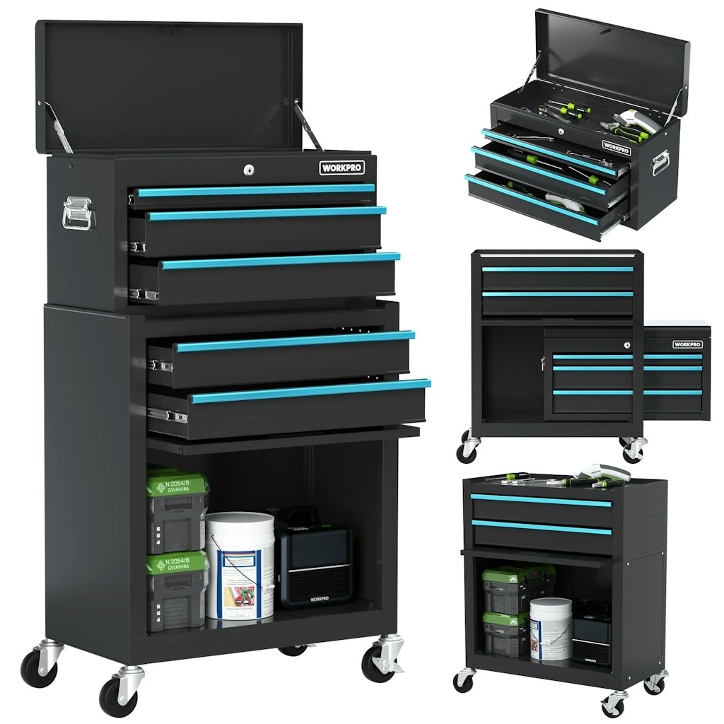 WorkPro 24.5" 5-Drawer Rolling Tool Chest:  $180