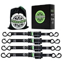 Retractable Ratchet Straps 4-Pack for $37 + free shipping At Walmart, get this 4-Pack of Retractable Ratchet Straps for $37. That's $33 off the regular $70 price. The set includes four 12-foot self-retracting straps with safety-lock S-hooks, soft loops, and a 1,500-lb. break strength rating for securing motorcycles, ATVs, cargo, and other loads. Shipping is free.