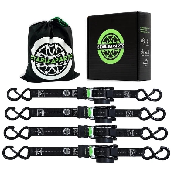 Retractable Ratchet Straps 4-Pack : $37  
