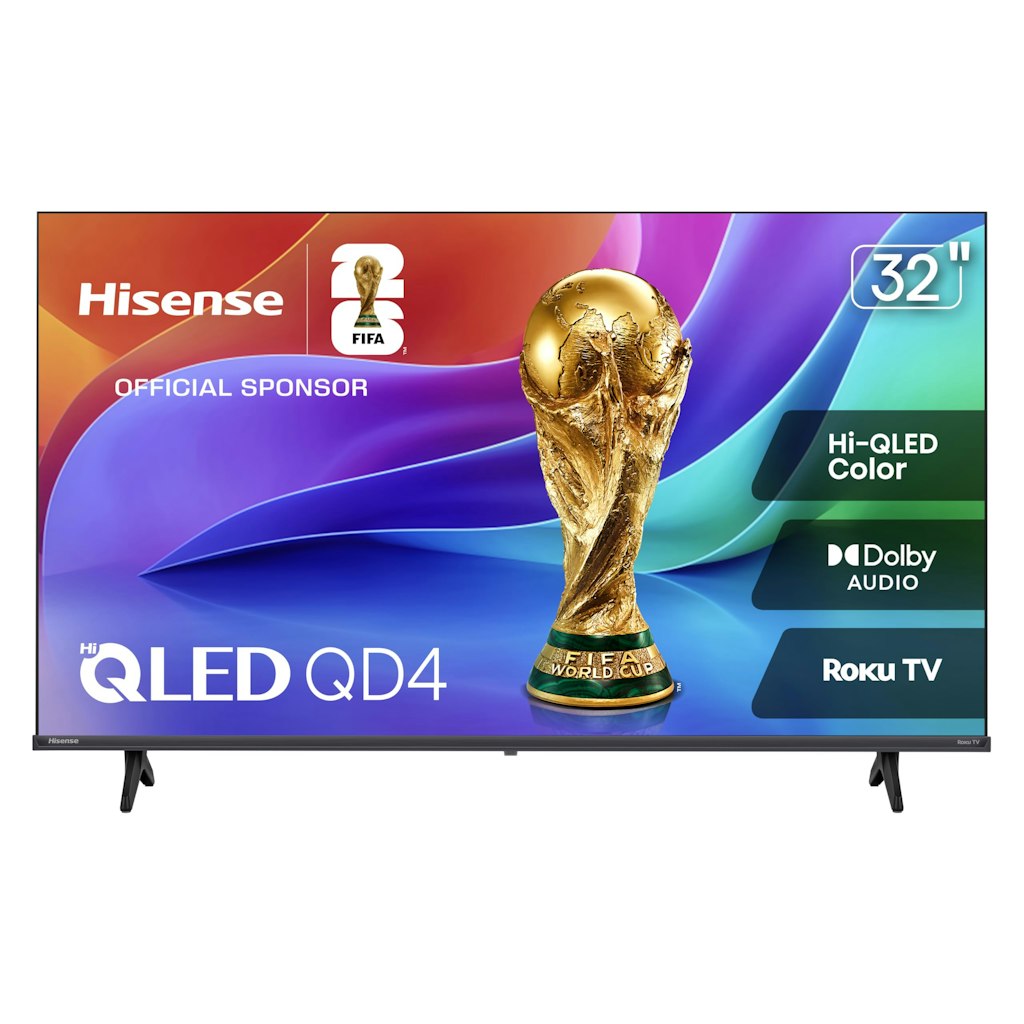 Hisense QD4SR 32QD4HSR 32" HD 720p Smart Roku TV: $120