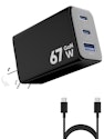 USB-C 67W 3-Port GaN Fast Charging Block: 1-Cent + free shipping w/ $25