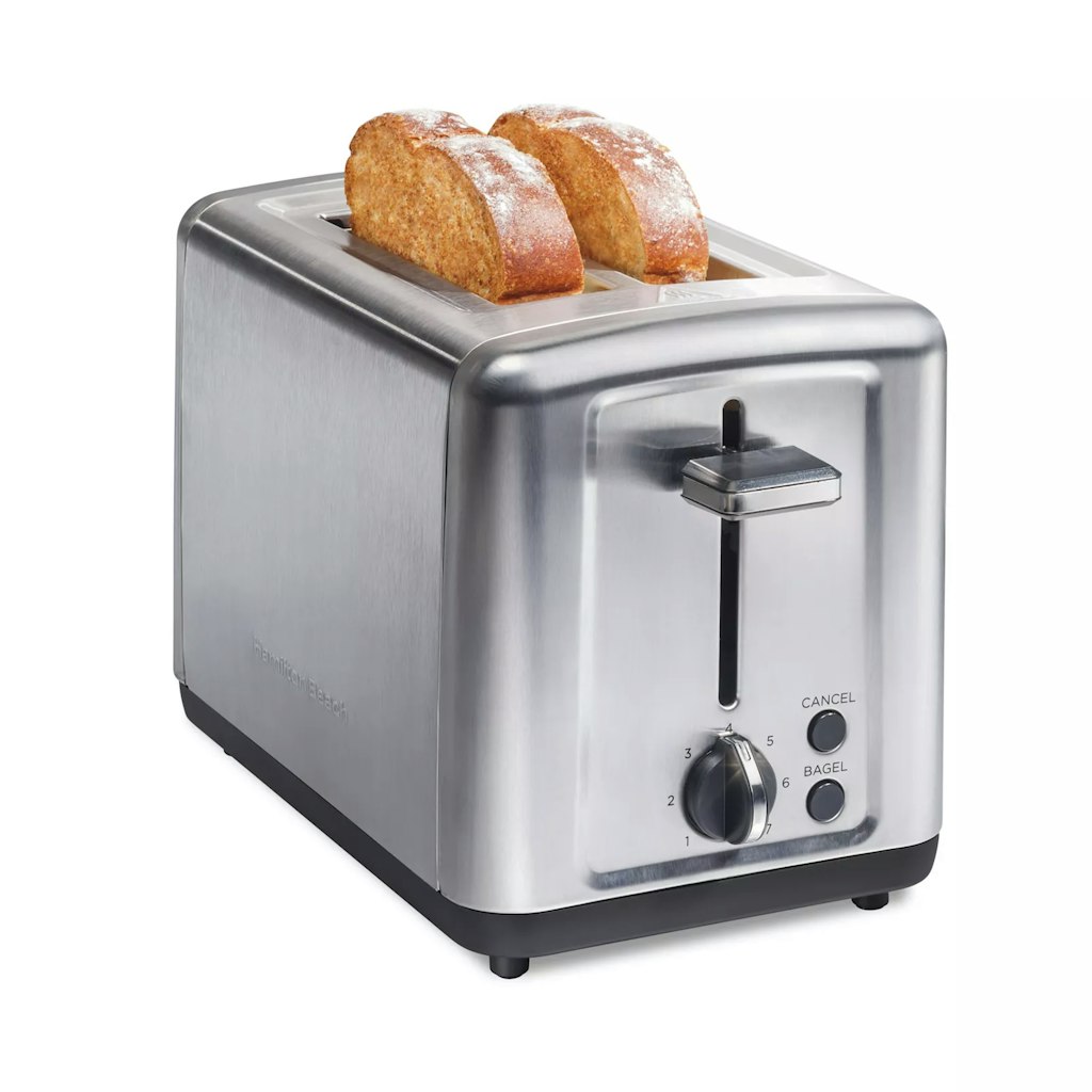 Hamilton Beach 2-Slice Brushed Stainless Steel Toaster : $20