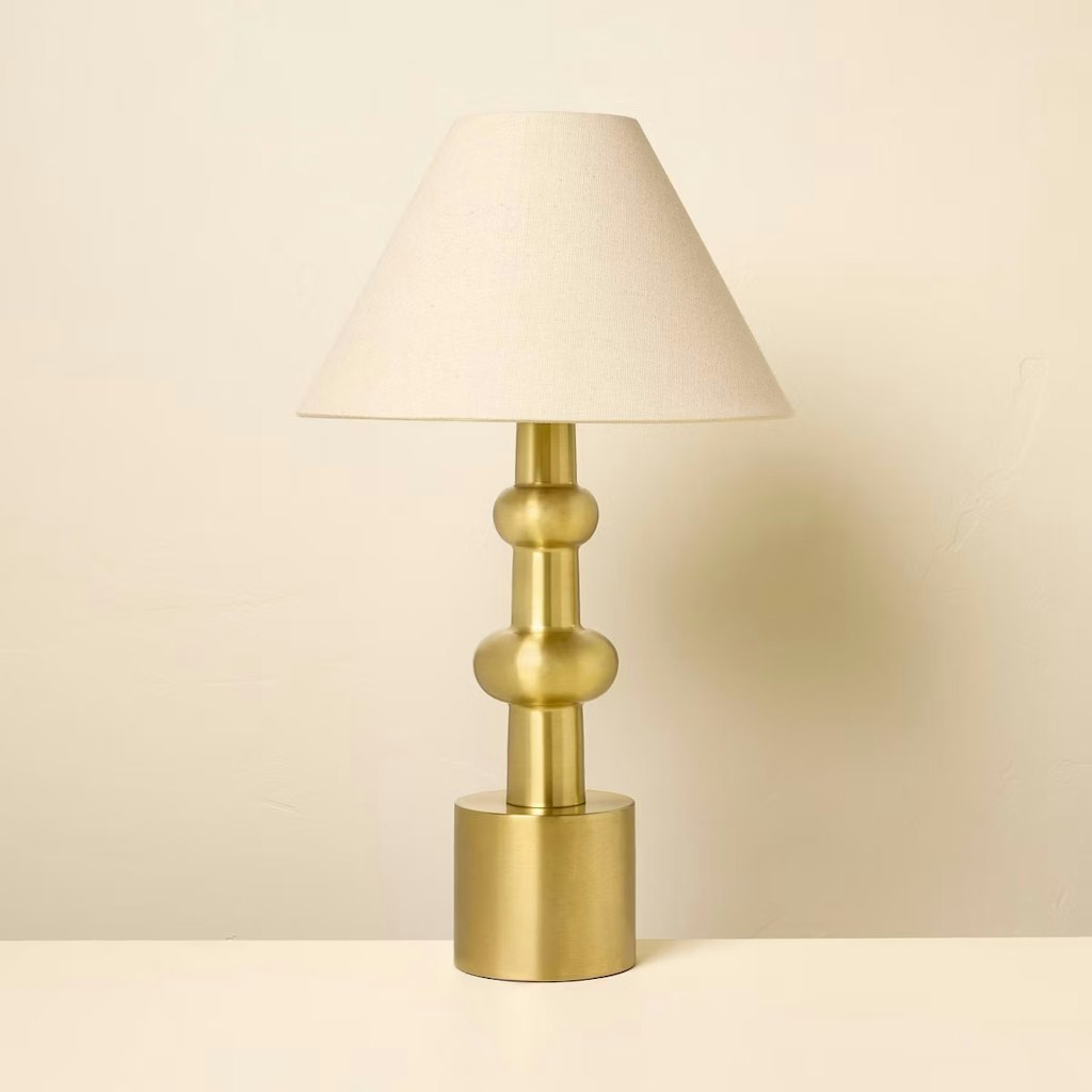 Hearth & Hand with Magnolia Vintage Brass Table Lamp : $35 