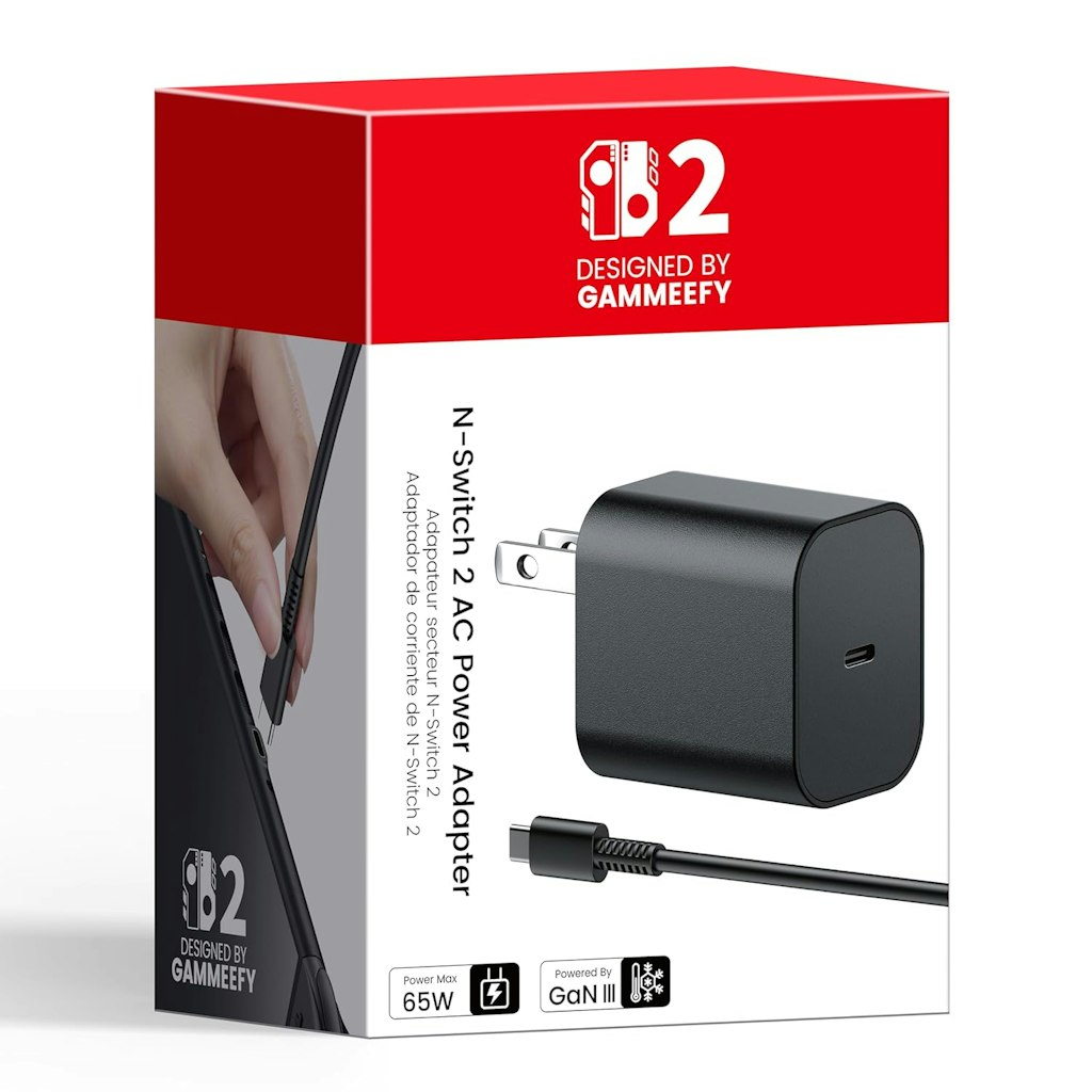 GammeefyPro 65W Nintendo Switch 2 GaN USB-C Charger: $16