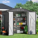 6x4-Foot Outdoor Storage Shed w/ Lockable Doors for $110 + $58 shipping