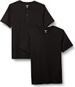 Amazon Essentials Men's Slim-Fit Cotton Henley T-Shirt 2-Pack (L only) for $6 + free shipping w/ Prime