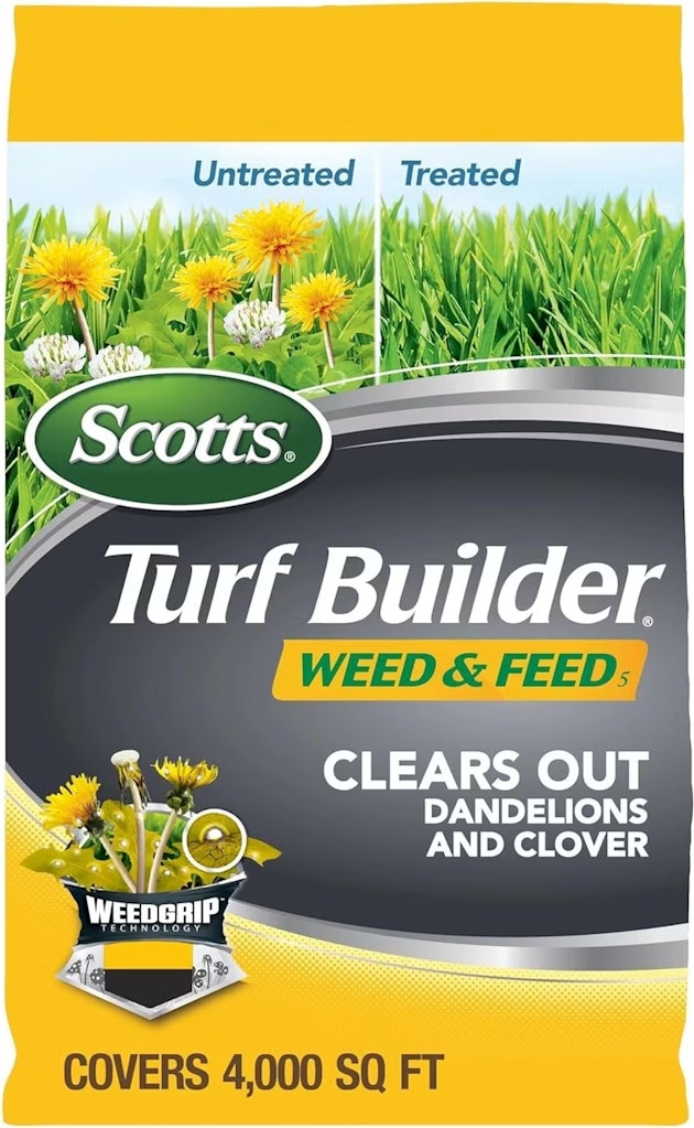 Scotts Turf Builder Weed and Feed 4,000-Sq. Ft. Bag: $15