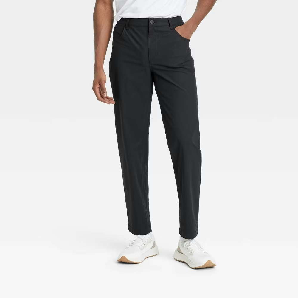 All in Motion Men's 360 Lifestyle Relaxed Fit 5-Pocket Pants: $14