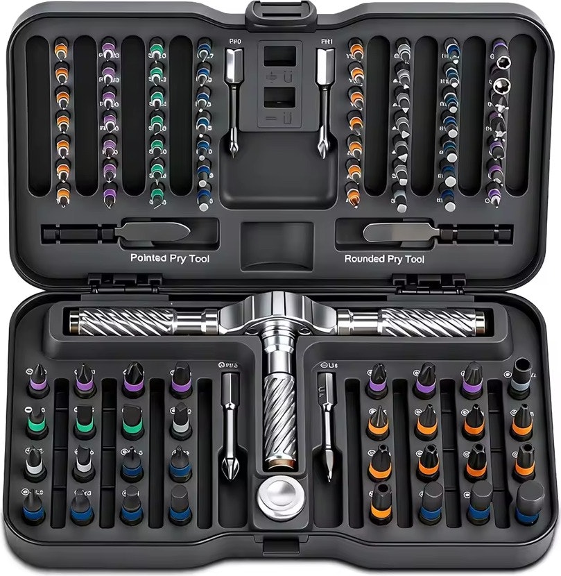 VMAN 100-in-1 Multifunction Ratchet Screwdriver Set: $19