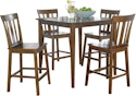 Mainstays Mission 5-Piece Solid Wood Dining Set + free shipping