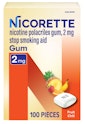 Nicorette 2mg Fruit Chill Nicotine Gum 100-Pack for $12 + free shipping w/ Prime