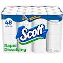 Scott Rapid-Dissolving Toilet Paper Double Roll 48-Pack for $21 + free shipping w/ Prime