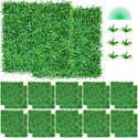 Vevor 20" Artificial Boxwood Hedge Wall Panels 12-Pack for $49 + free shipping