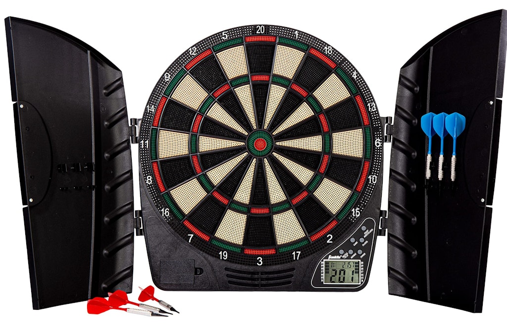 Franklin Sports Electronic Dart Board Set w/ Digital Scoreboard: $35 Franklin Sports Electronic Dart Board Set w/ Digital Scoreboard: $35