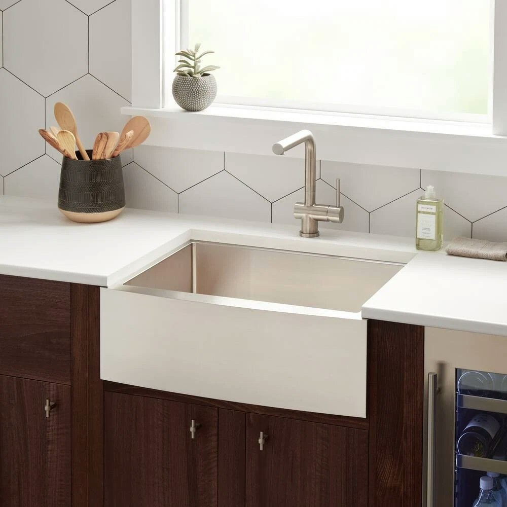 Signature Hardware Handmade Stainless Steel 16-Gallon Sink: $49 Signature Hardware Handmade Stainless Steel 16-Gallon Sink: $49