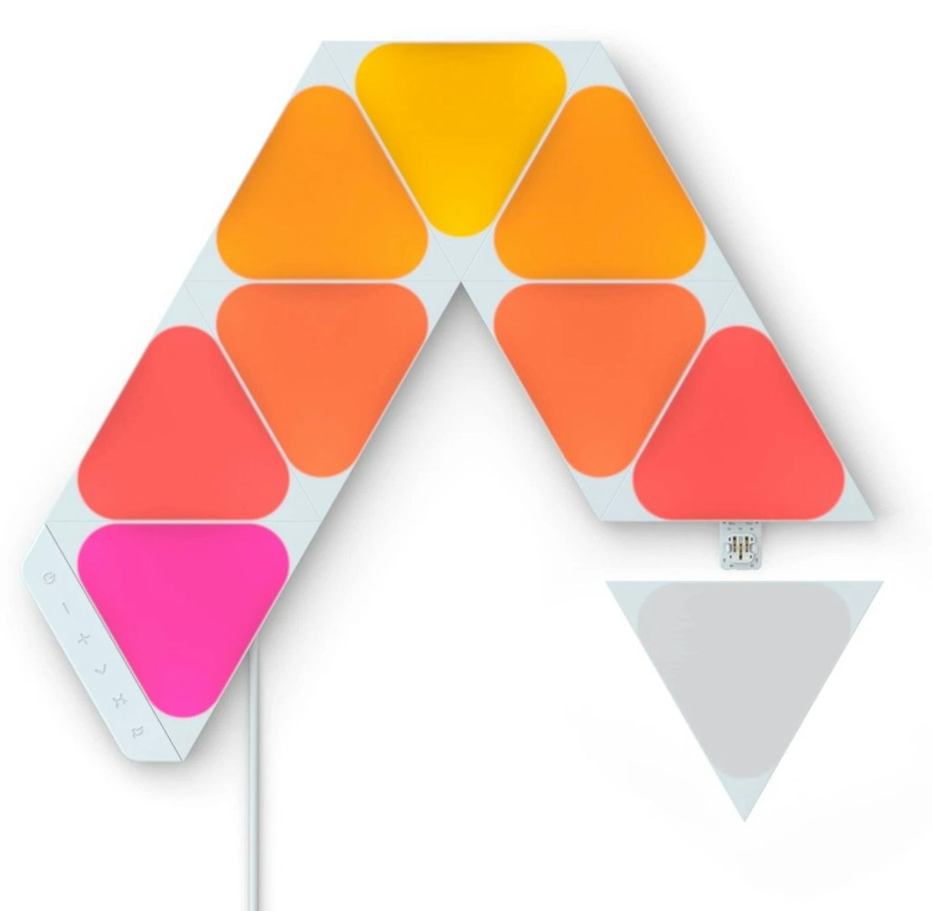 Nanoleaf Shapes Mini Triangles Smart LED Wall Light Kit : $60