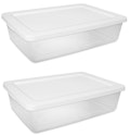 Sterilite 28-Quart Storage Bin 2-Pack for $11 + free shipping w/ $35