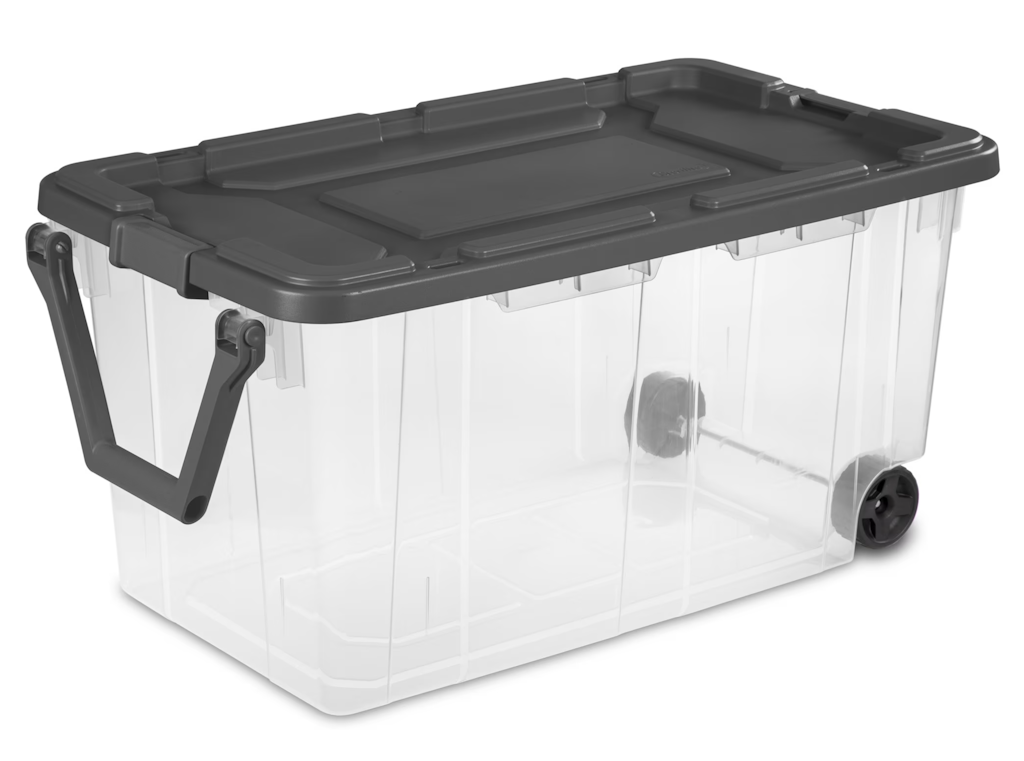 Sterilite 160 Quart Extra-Large Wheeled Storage Bin: $17.97