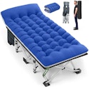 GVDV Folding Camping Cot w/ 2-Sided Mattress for $55 + free shipping
