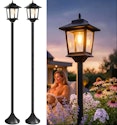 63" Solar Lamp Post 2-Pack for $38 + free shipping