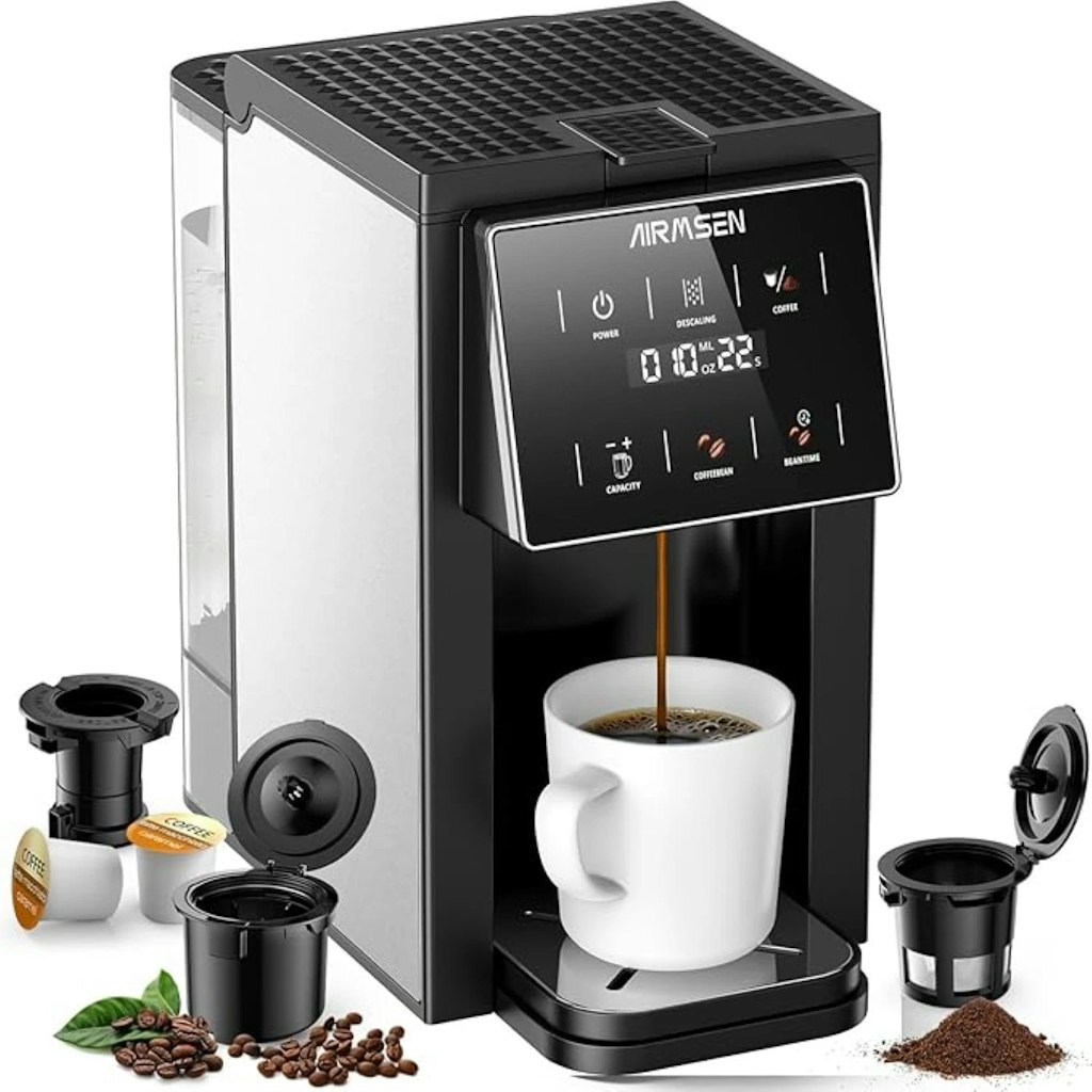 Airmsen Grind & Brew 3-In-1 Coffee Maker with Grinder: $41